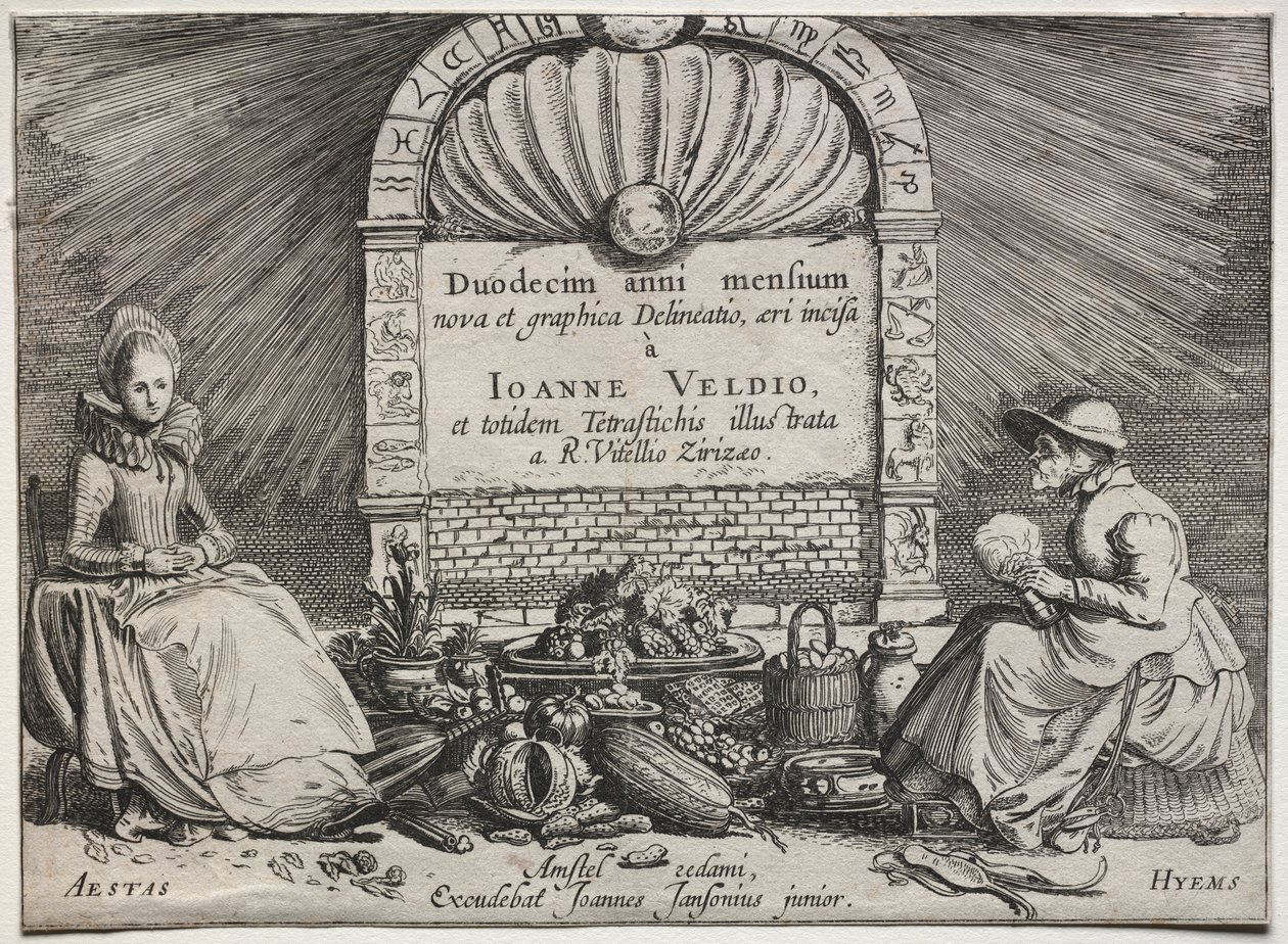 Les Douze Mois : Page de Titre - Jan van de Velde II