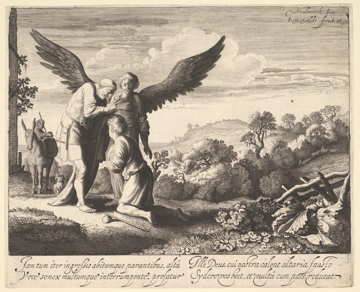 Tobie béni par Tobit aveugle, 1620-41 - Jan van de Velde II
