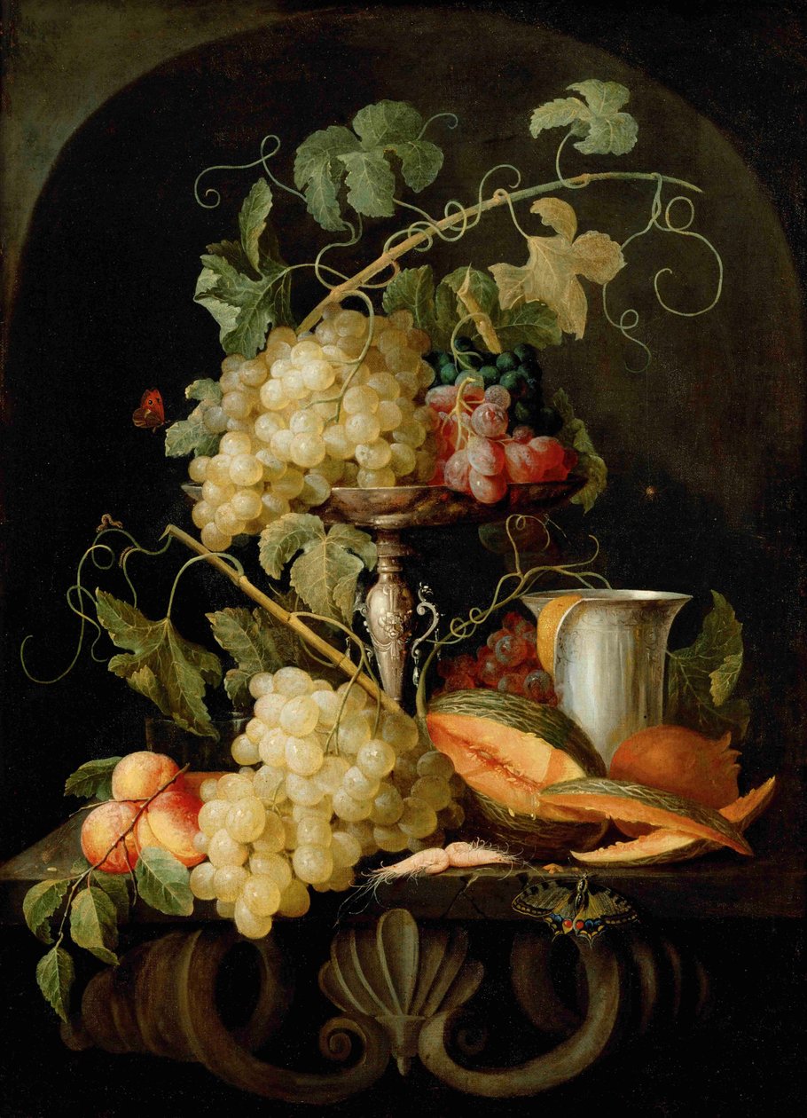 Nature morte avec fruits, 1650-1660 - Jan van den Hecke