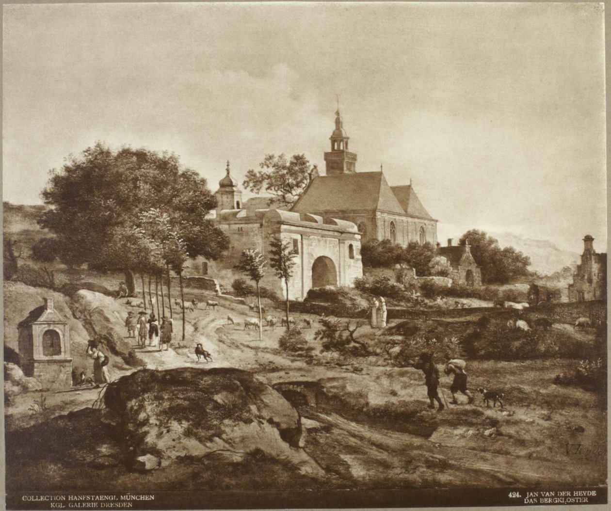 Dutch : Monastère dans un paysage Monastère dans un paysage - Jan van der Heyden