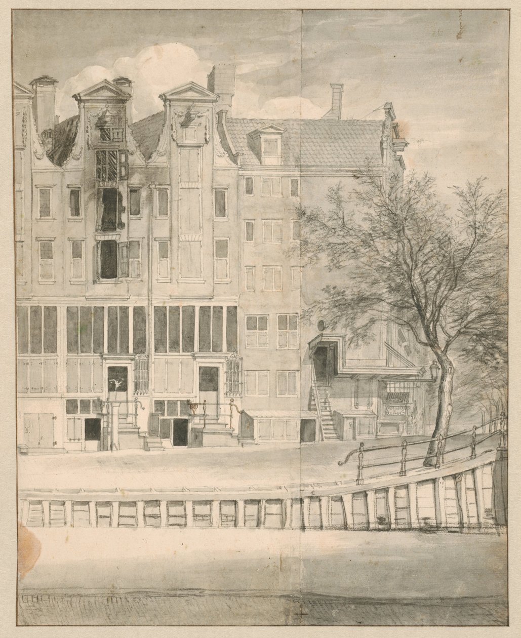 Maison brûlée sur la Leidsegracht, 1684 - Jan van der Heyden