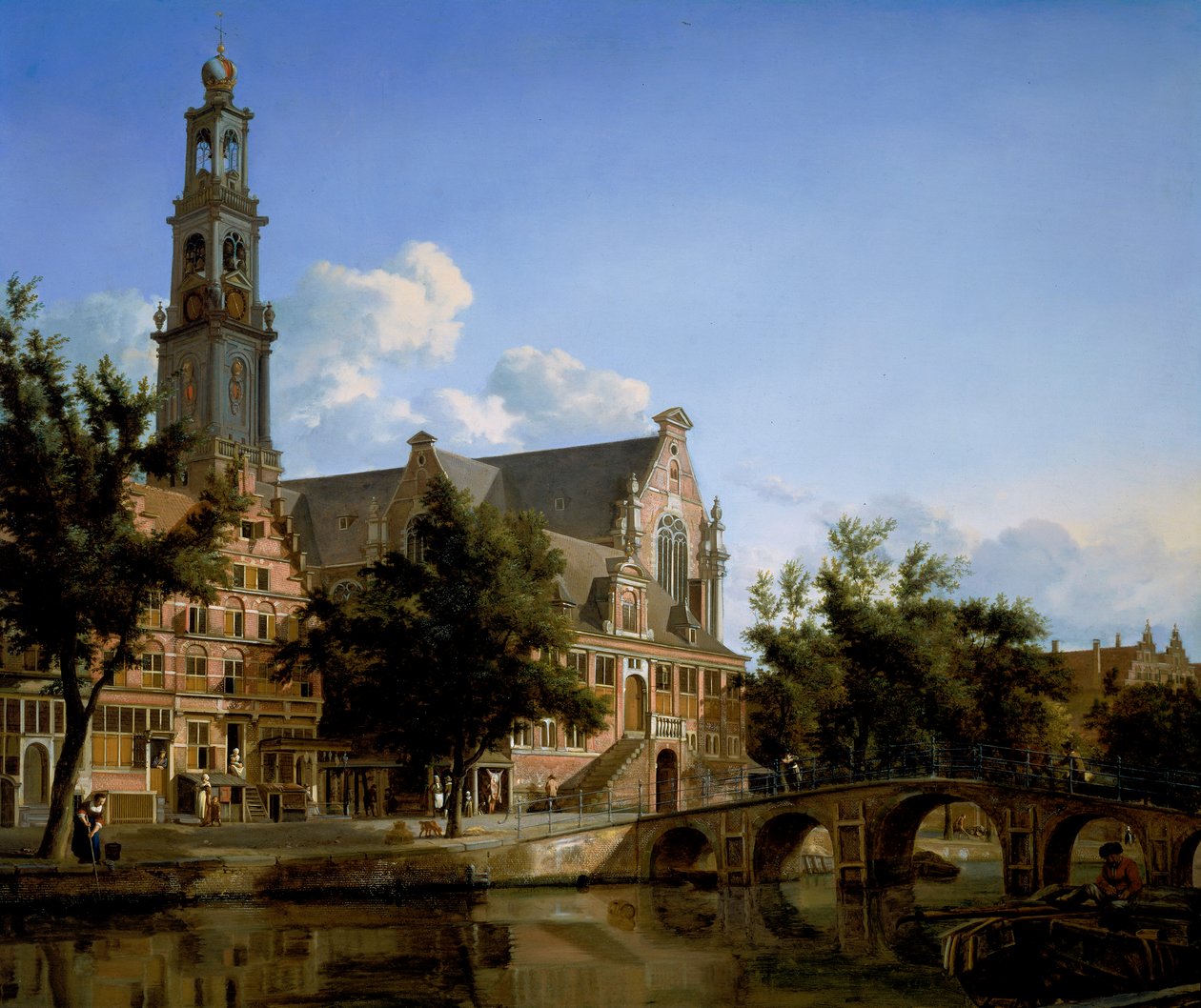 Vue de la Westerkerk, Amsterdam - Jan van der Heyden