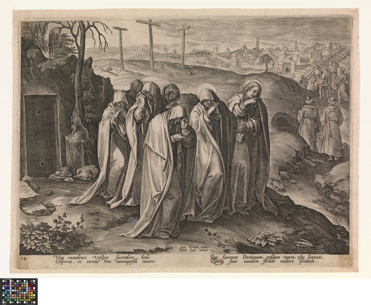 Les saintes femmes quittent le tombeau - Jan van der Straet