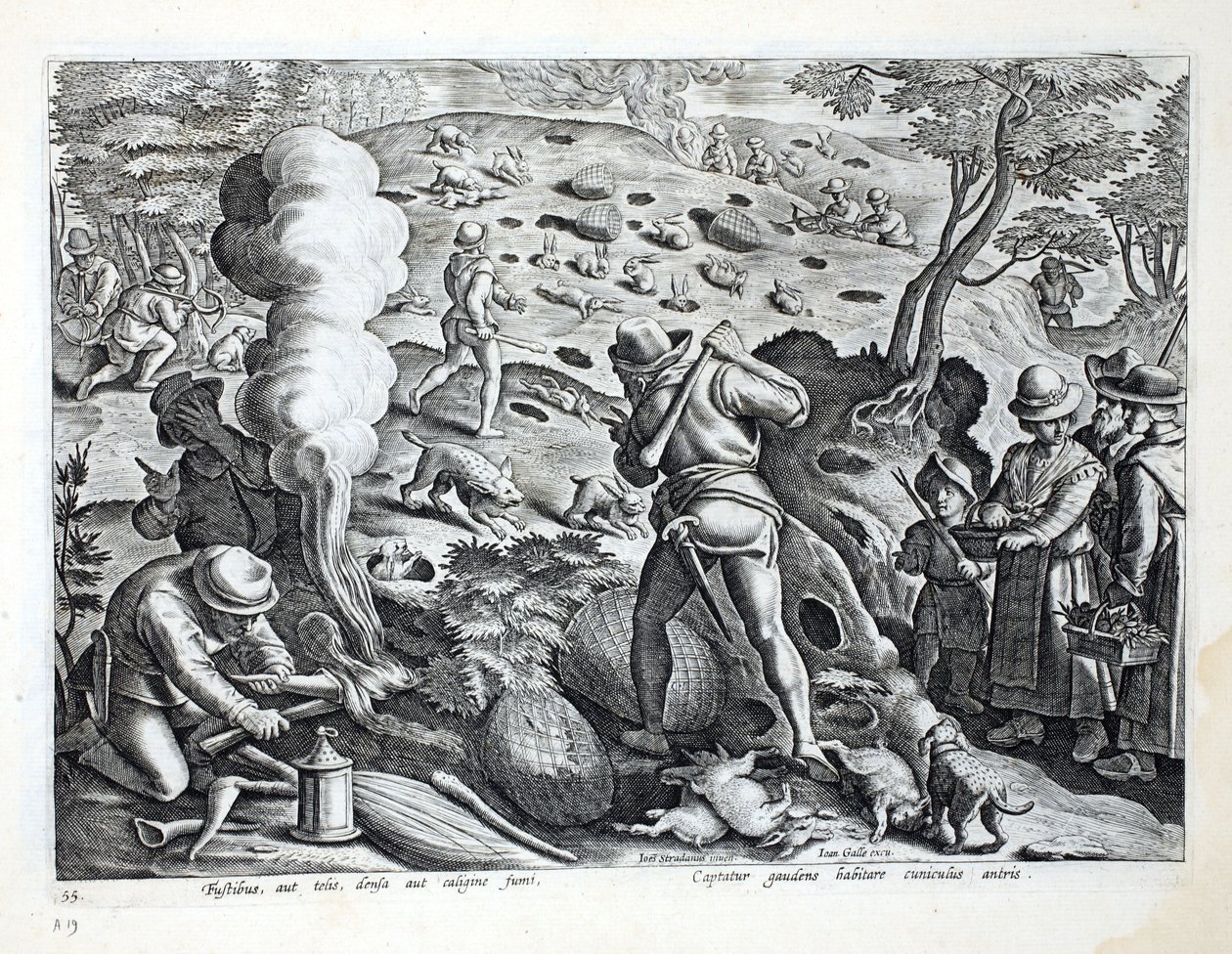 Chasse aux lapins, illustration de 