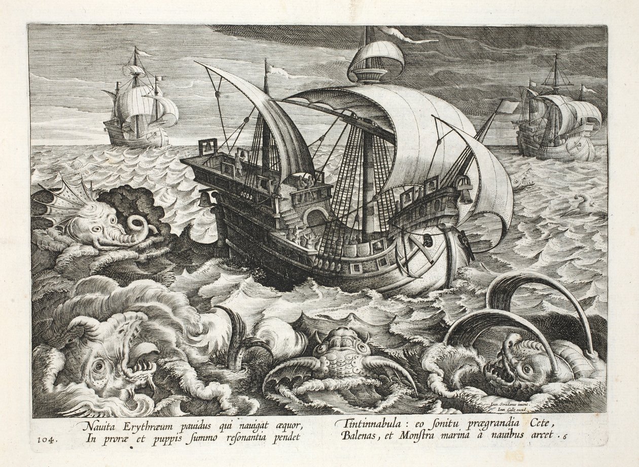 Chasse aux créatures marines, planche 84, illustration de 