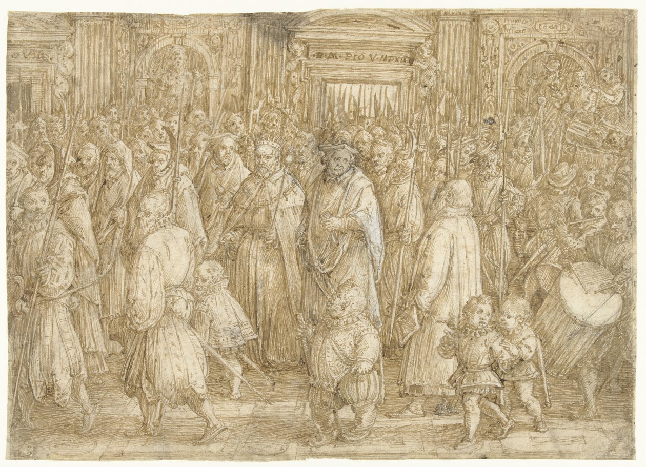 Retour du grand-duc Cosme Ier de Toscane à son palais - Jan van der Straet