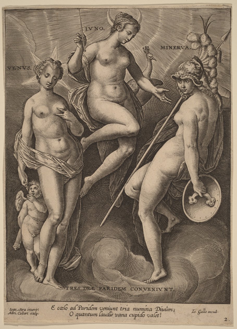 Vénus, Junon et Minerve - Jan van der Straet