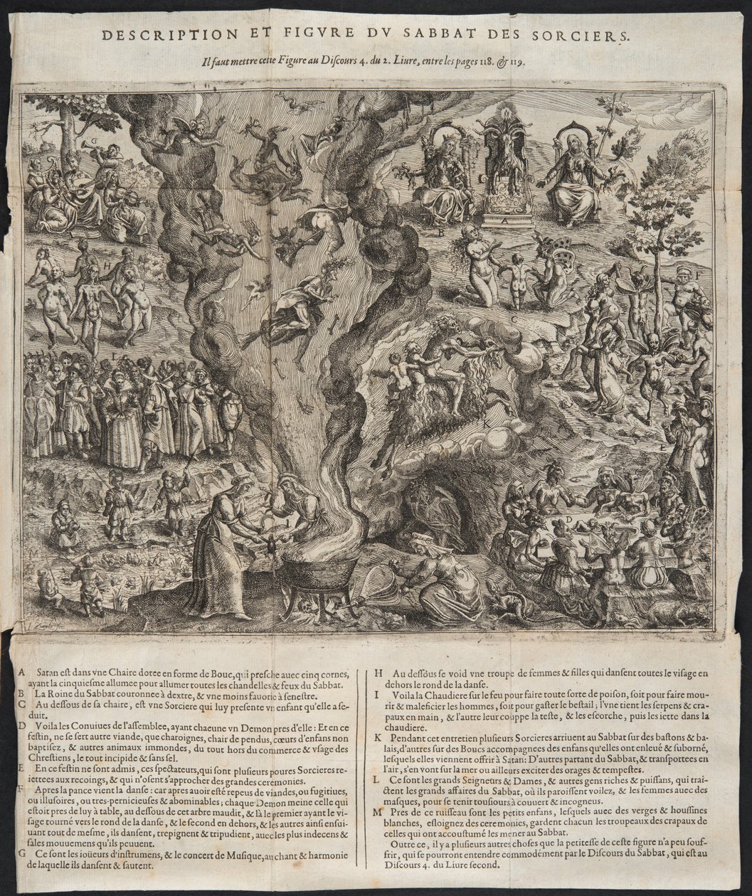 Détail de Un Sabbat de Sorcières, illustration de Tableau de L