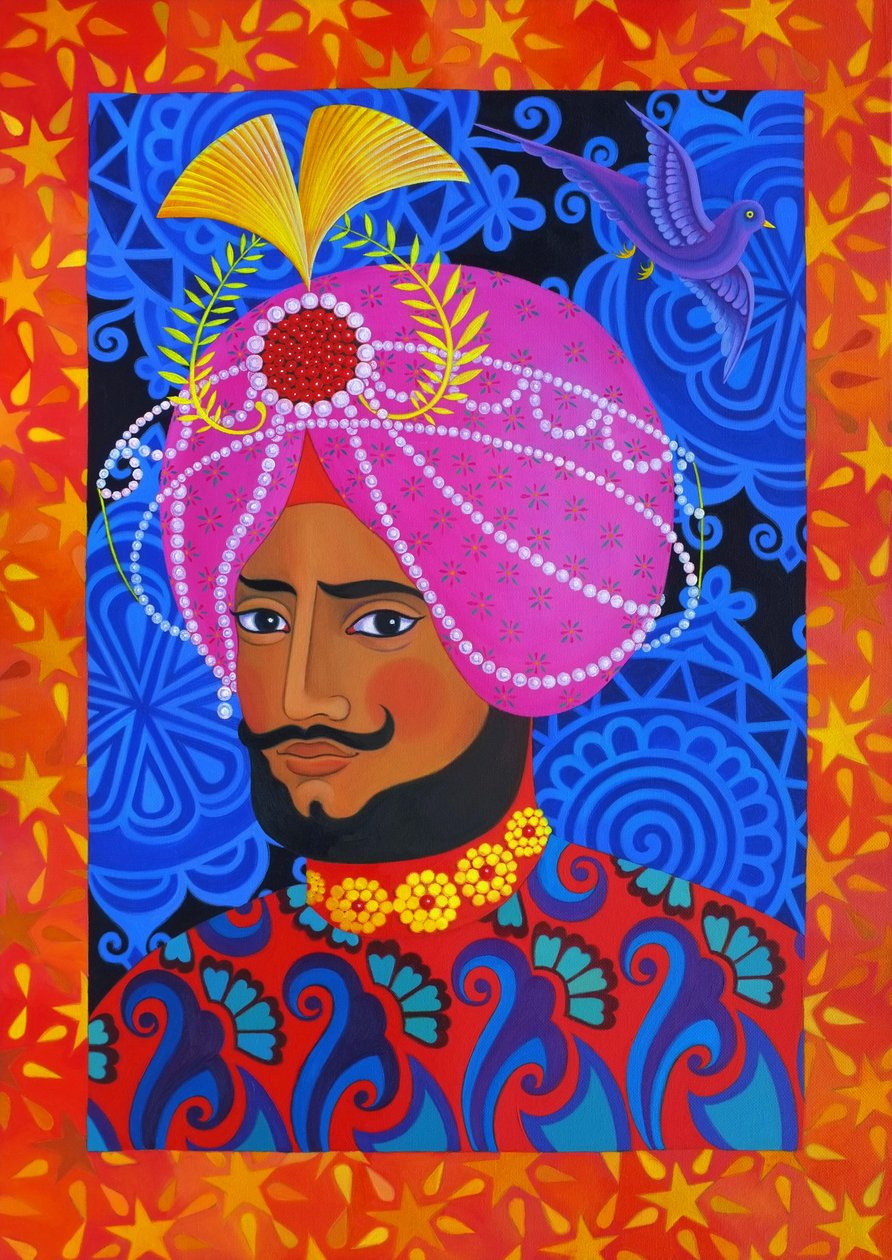 Maharaja avec Turban Rose, 2012 - Jane Tattersfield