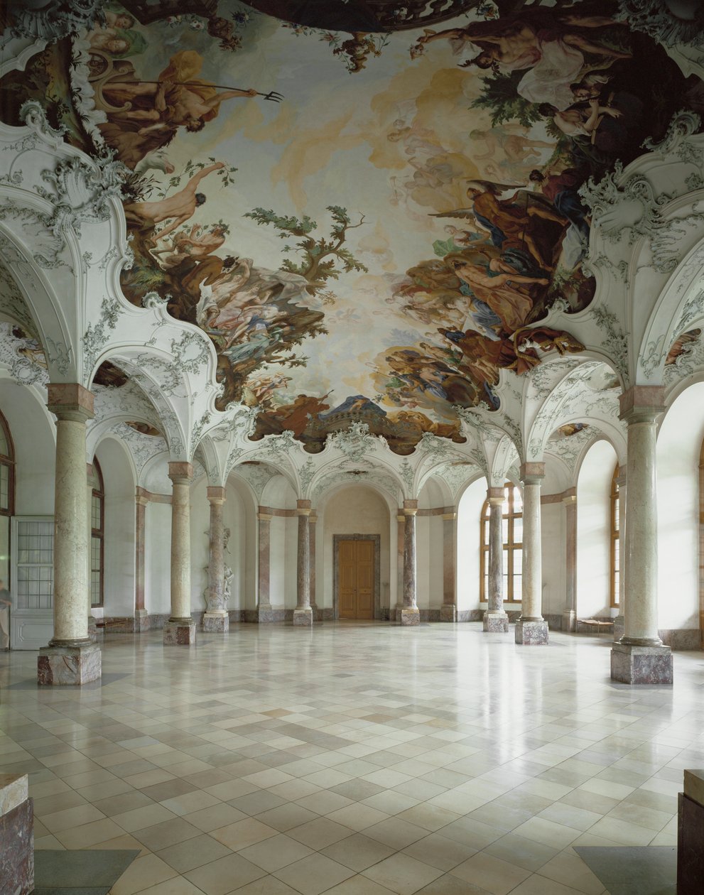 Résidence de Wuerzburg, Sala Terrena, Wuerzburg, Allemagne (fresque) - Januarius Zick