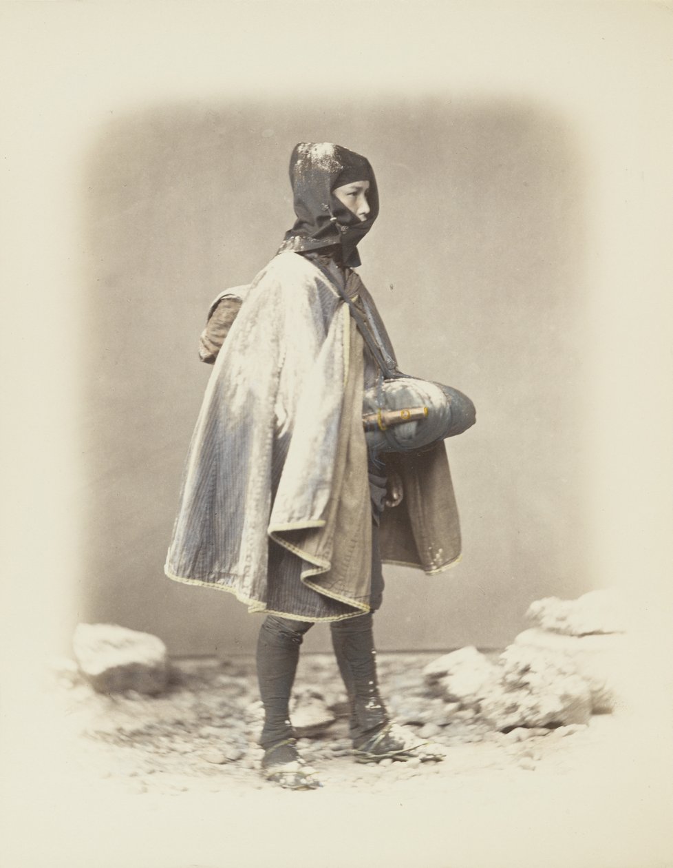 Homme japonais dans la neige - Japanese Photographer