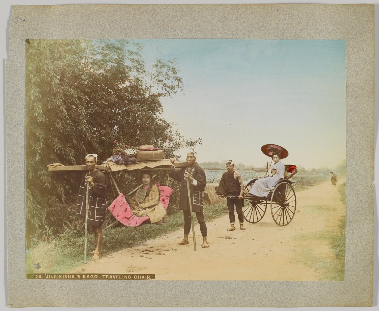 Jinrikisha et Kago, chaise de voyage, Japon - Japanese Photographer