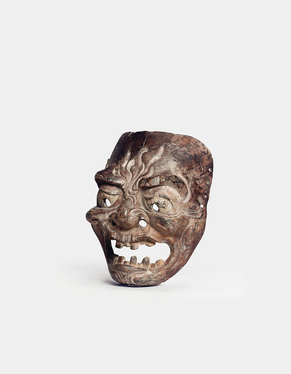 Masque en bois Gigaku - Japanese School