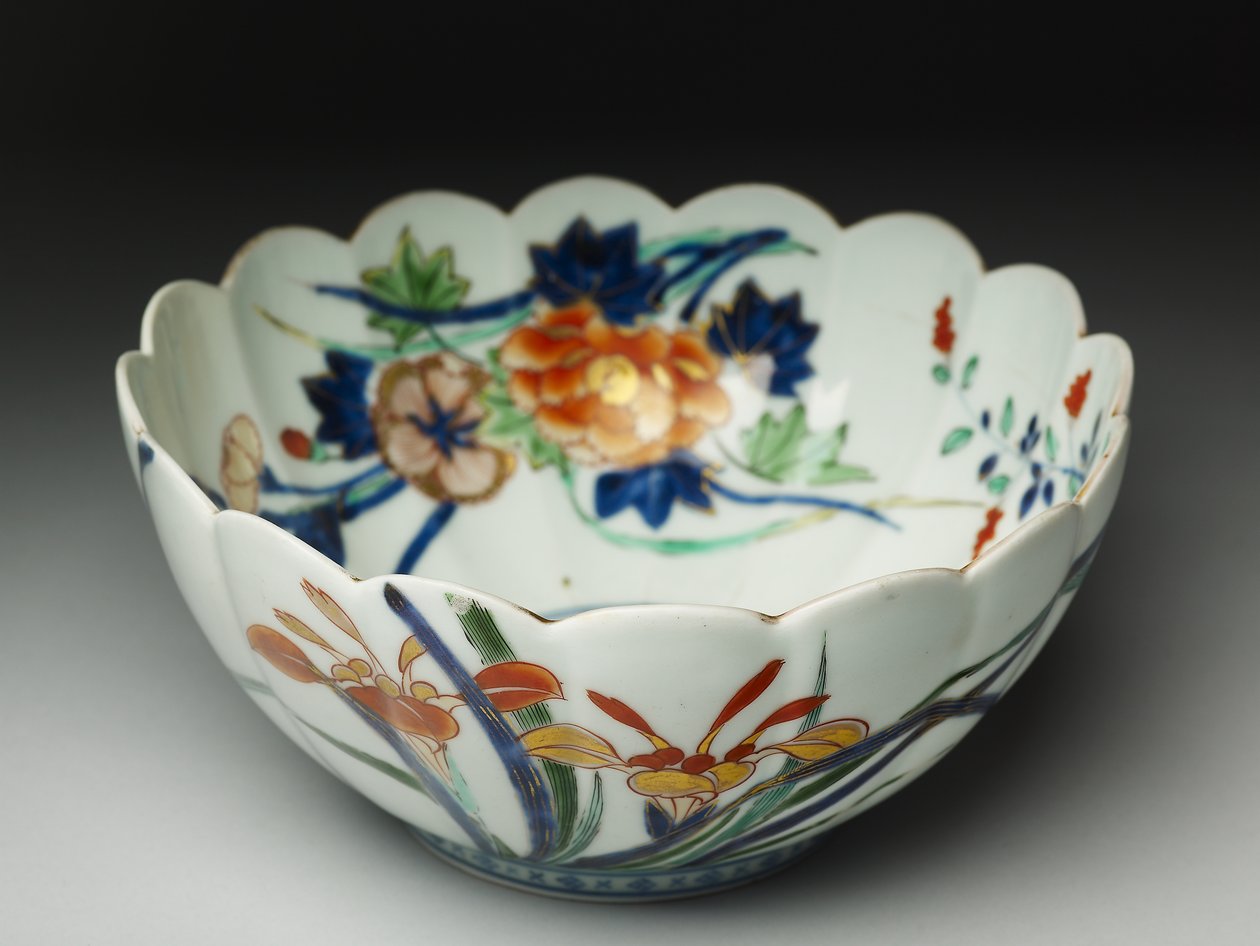 Bol à côtés cannelés et bord festonné, ko-Imari, vers 1770-20 - Japanese School