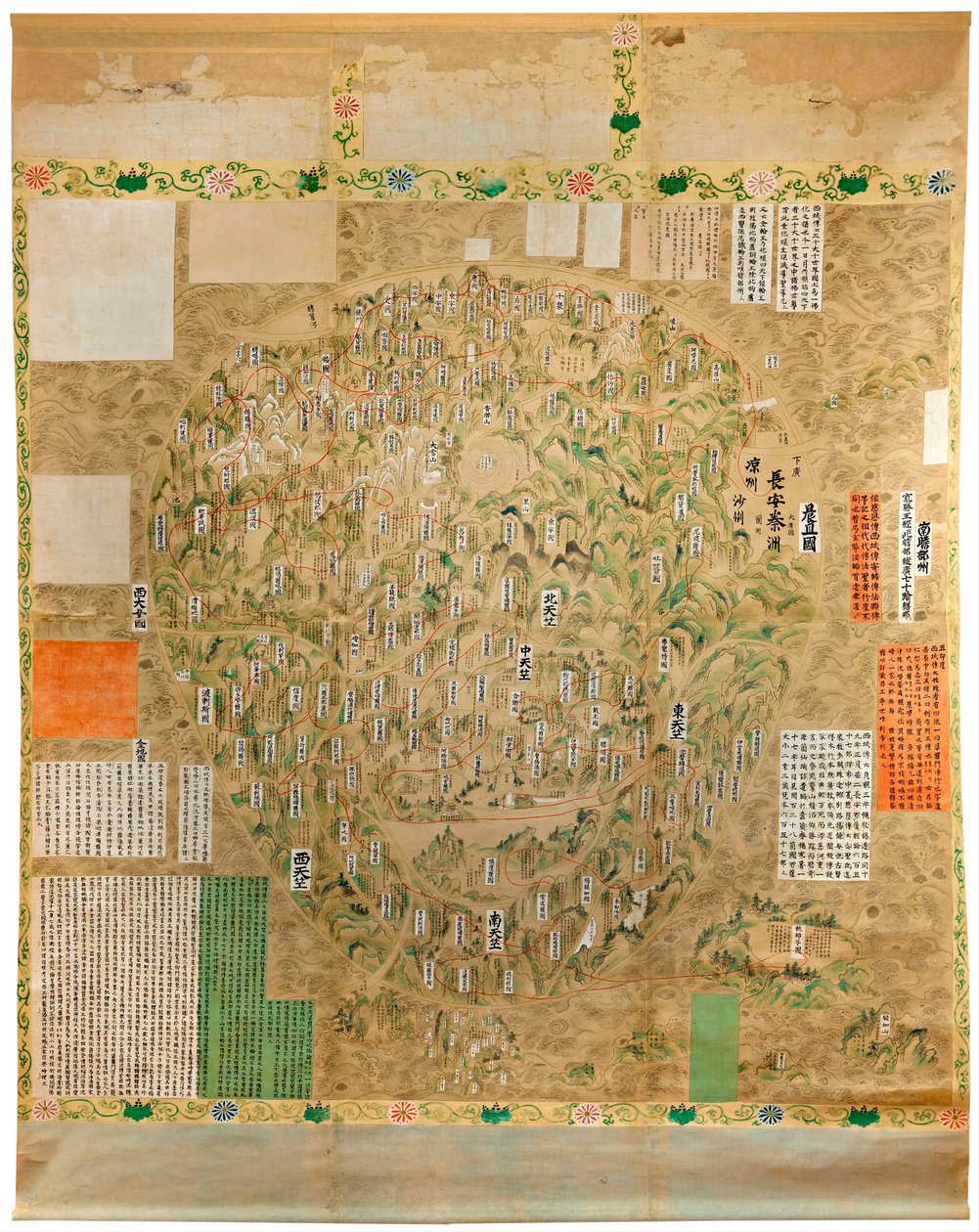 Carte du monde bouddhiste - Japanese School