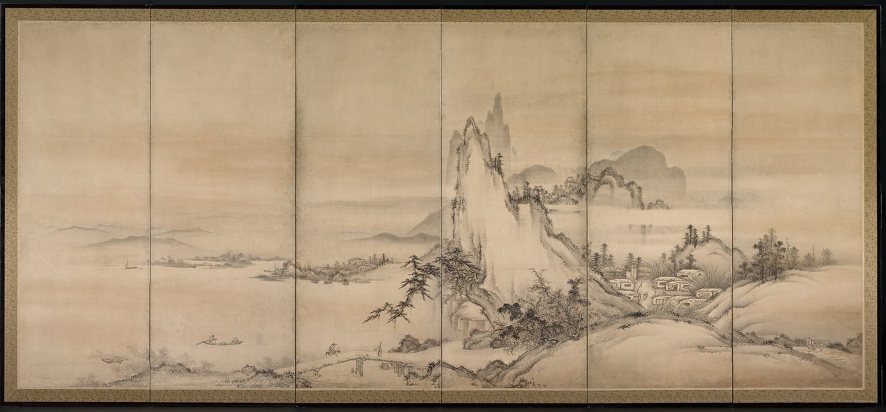 Paysage chinois, une paire d