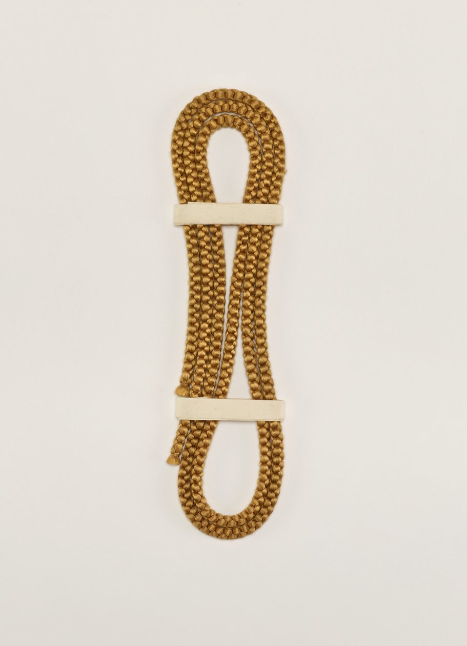 Corde pour sécuriser le couvercle de pot de stockage de feuilles de thé (kuchio), fin XIXe-début XXe siècle (soie avec teinture synthétique) - Japanese School