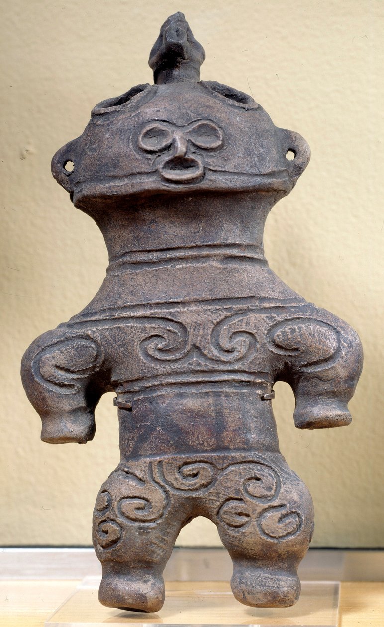 Statuette Dogu Japon, hauteur 20 cm, Néolithique, période Jomon - Japanese School