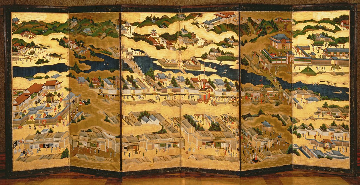 Dans et autour des environs de Kyoto, période Edo - Japanese School