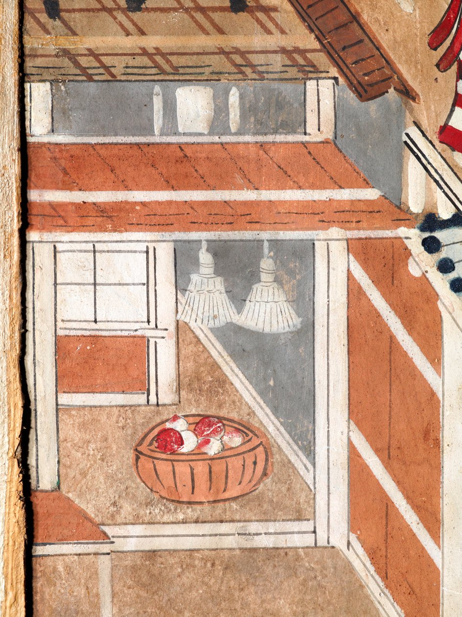 Osakazu Byobu - Paravent japonais à huit panneaux (peinture) - Japanese School