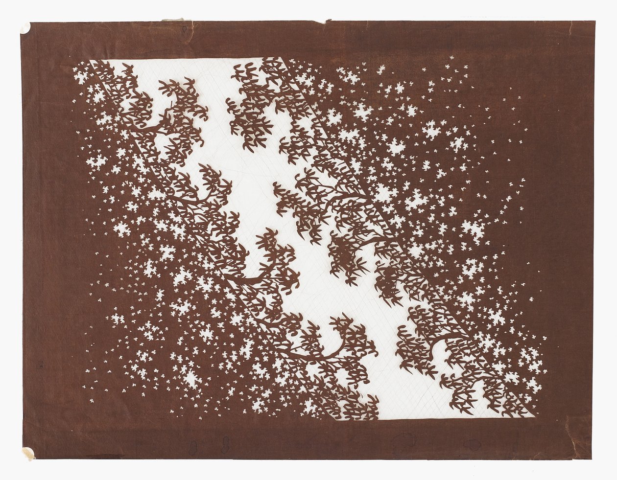 Pochoir en papier (katagami), fin 19e siècle - Japanese School