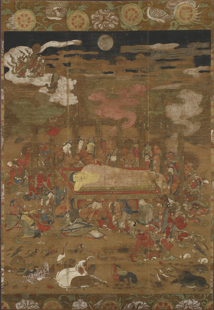 Parinirvana de Sakyamuni, le Bouddha Historique - Japanese School