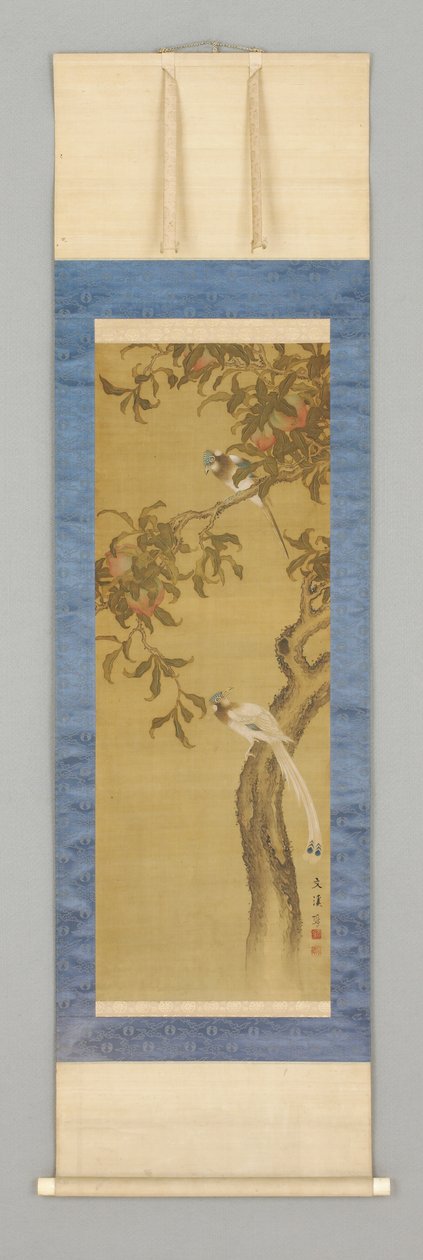 Pêche et oiseaux, début 19ème siècle - Japanese School