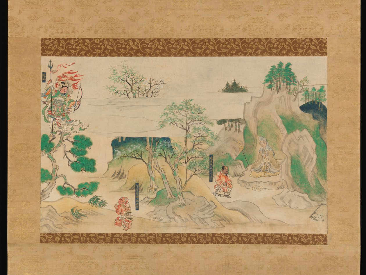 Scène des Légendes illustrées du temple Jin