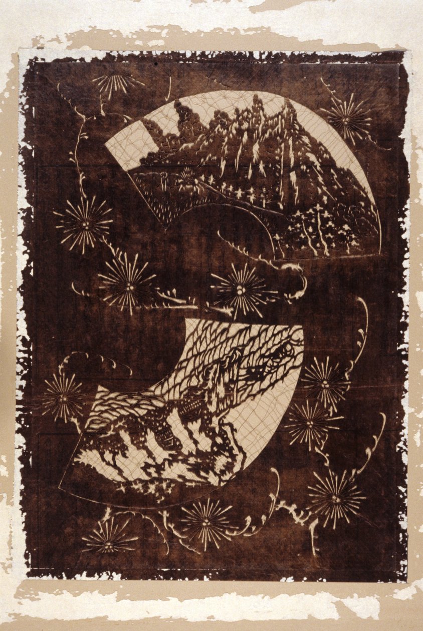 Pochoir (papier) - Japanese School