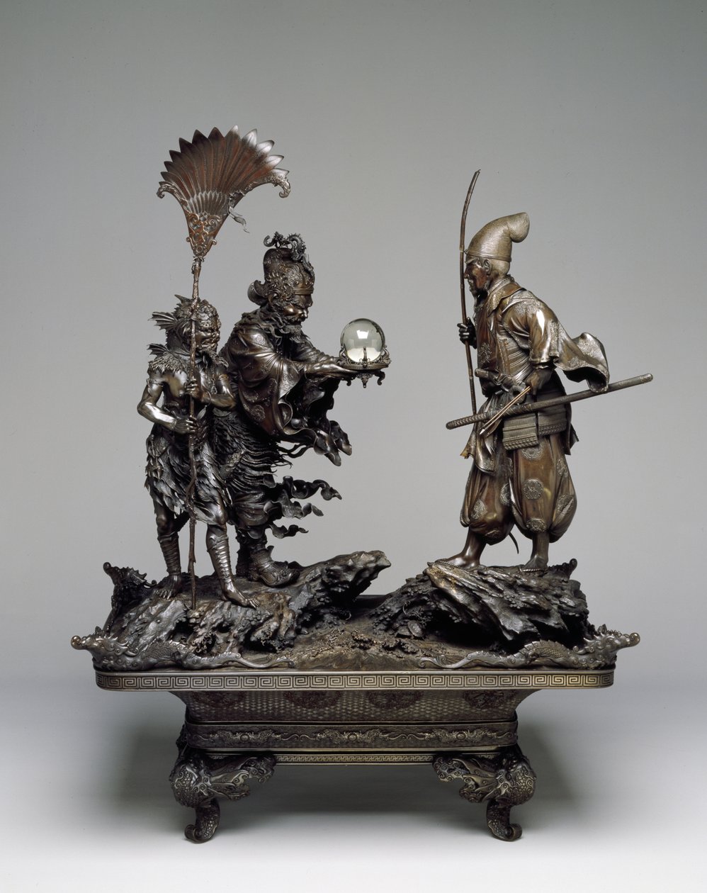 Takenouchi no Sukune rencontre le roi dragon de la mer, période Meiji - Japanese School