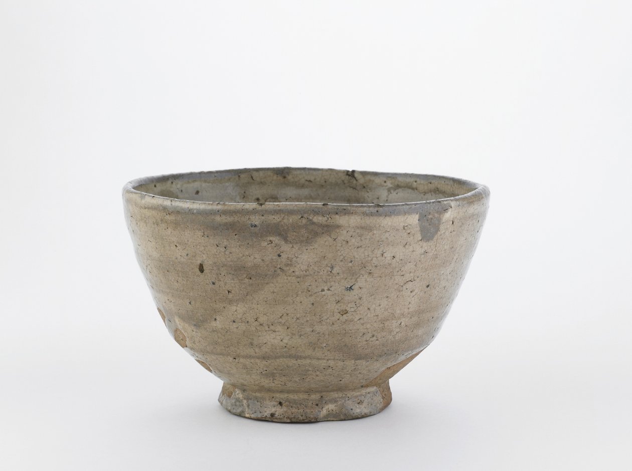 Bol à thé avec bord dentelé, Hagi, préfecture de Yamaguchi, période Edo - Japanese School