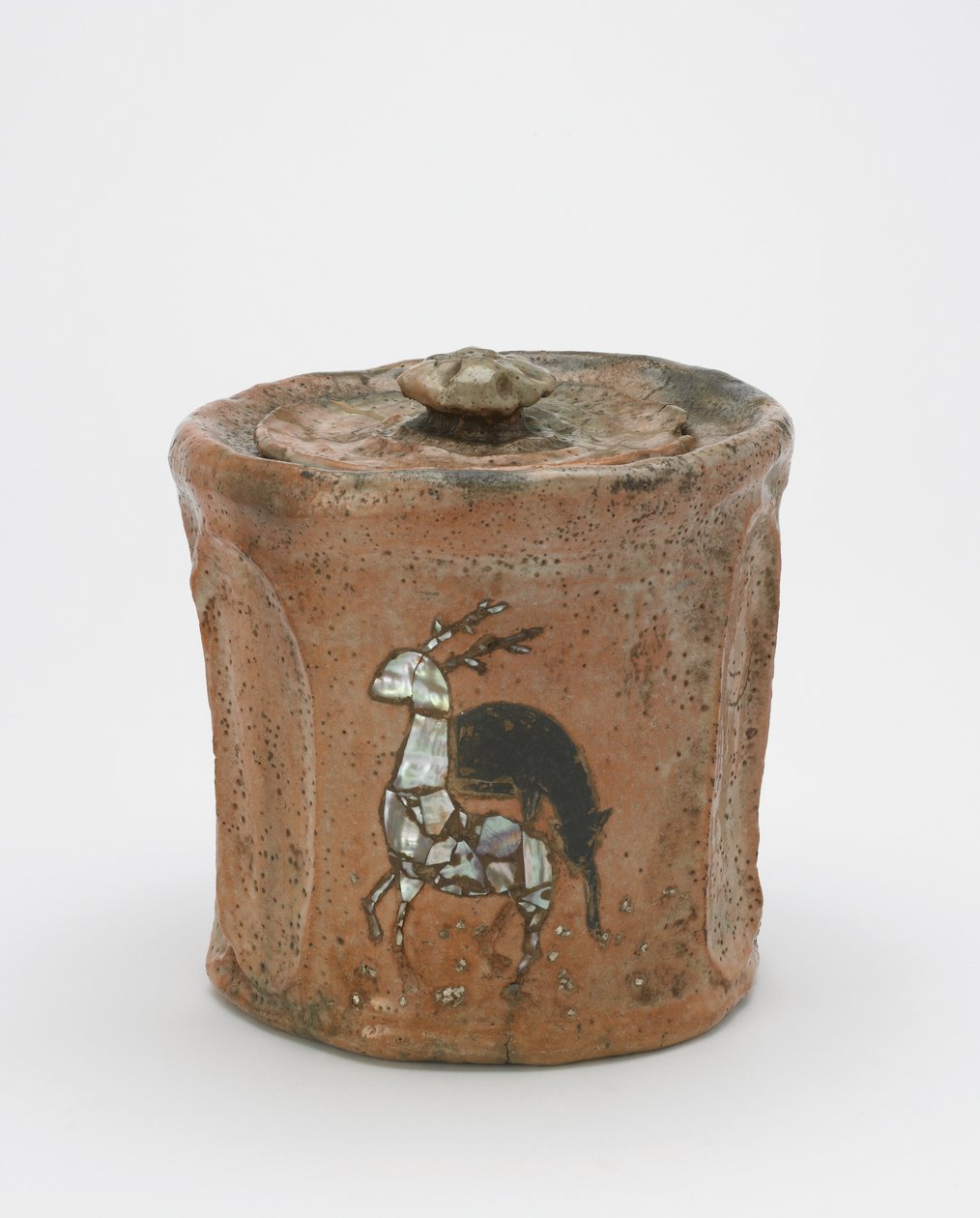 Pot à eau pour cérémonie du thé avec couvercle assorti, Kyoto, préfecture de Kyoto, période Edo ou ère Meiji - Japanese School