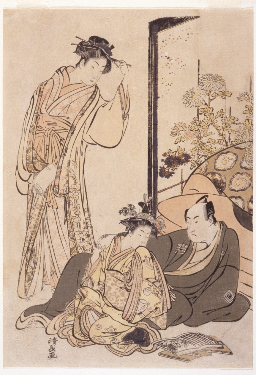 Trois figures, vers 1760-1810 - Japanese School