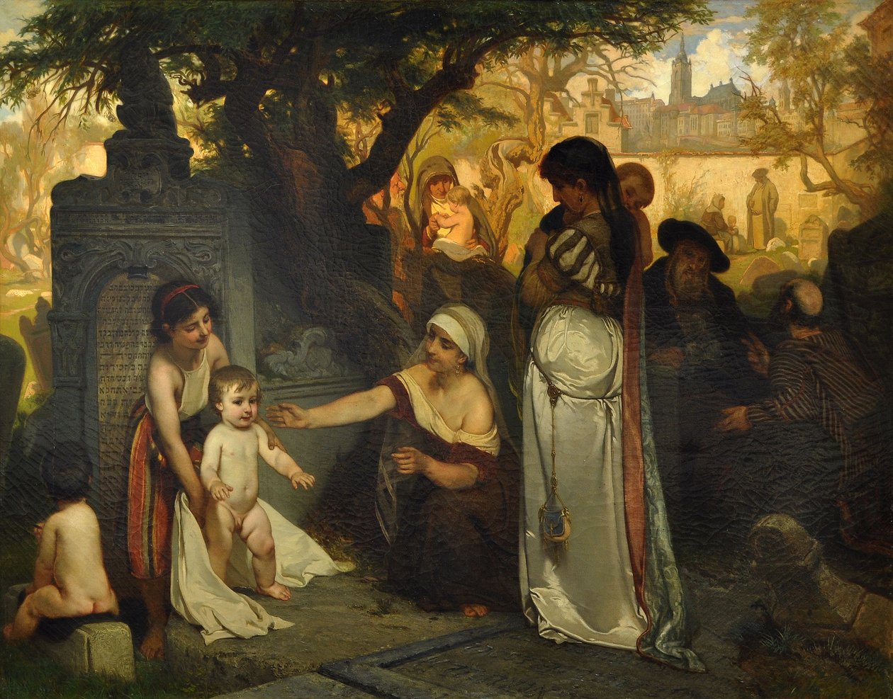 Le vieux cimetière juif de Prague, 1857 - Jaroslav Cermak