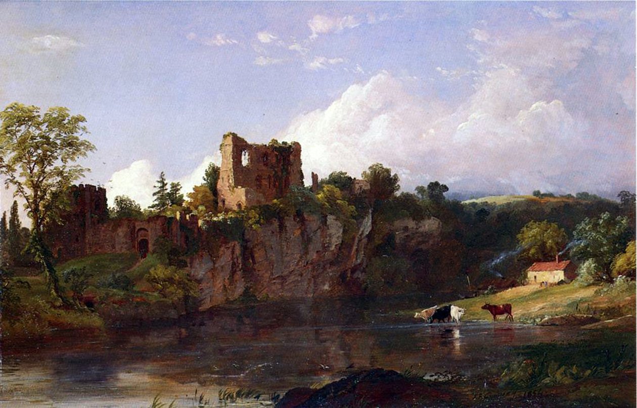 Château de Chepstow, sur la Wye, 1854 - Jasper Francis Cropsey