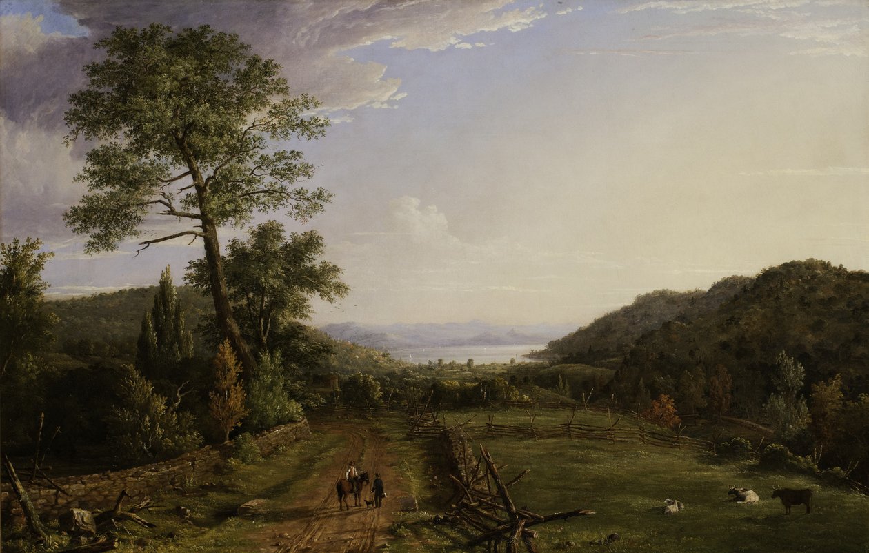 Chemin de campagne vers le lac Greenwood, 1846 - Jasper Francis Cropsey