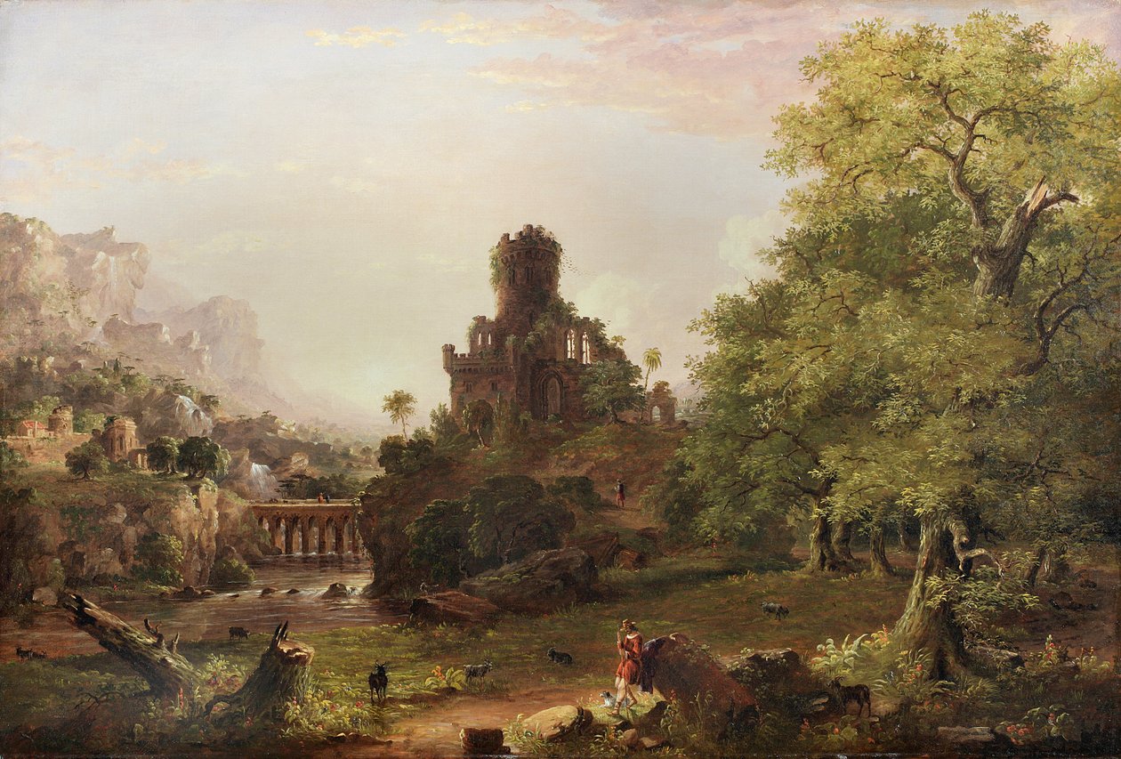 Paysage avec ruines, 1854 - Jasper Francis Cropsey