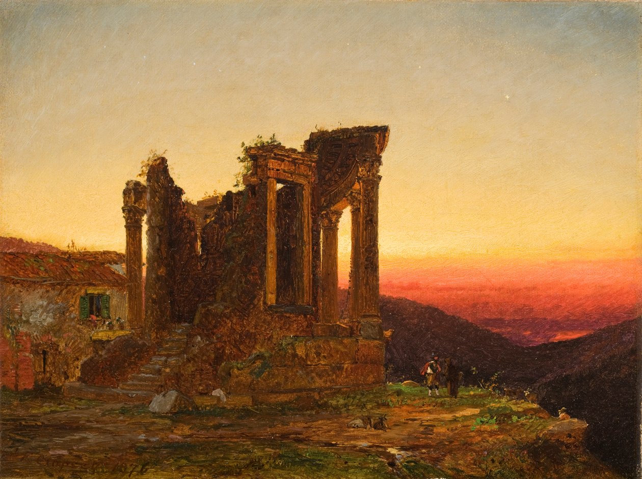 Temple de la Sibylle, Tivoli (Matinée à Paestum), 1876 - Jasper Francis Cropsey