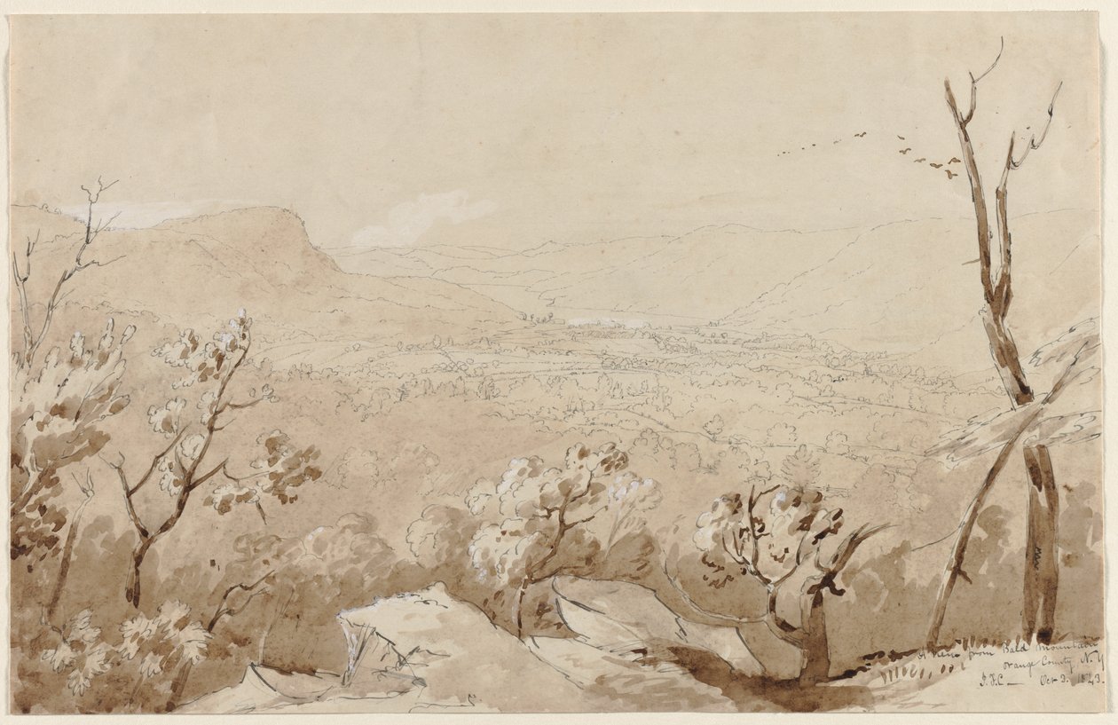 Vue depuis Bald Mountain, comté d