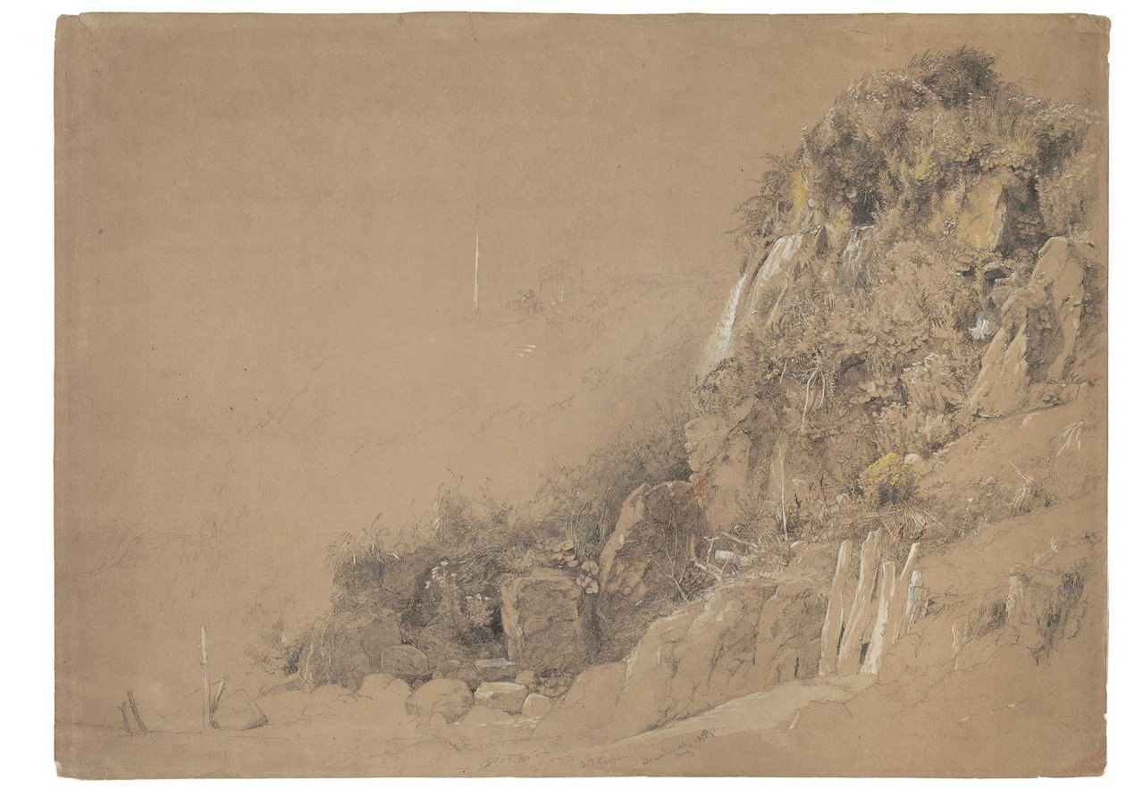 La falaise de Bonchurch - Jasper Francis Cropsey