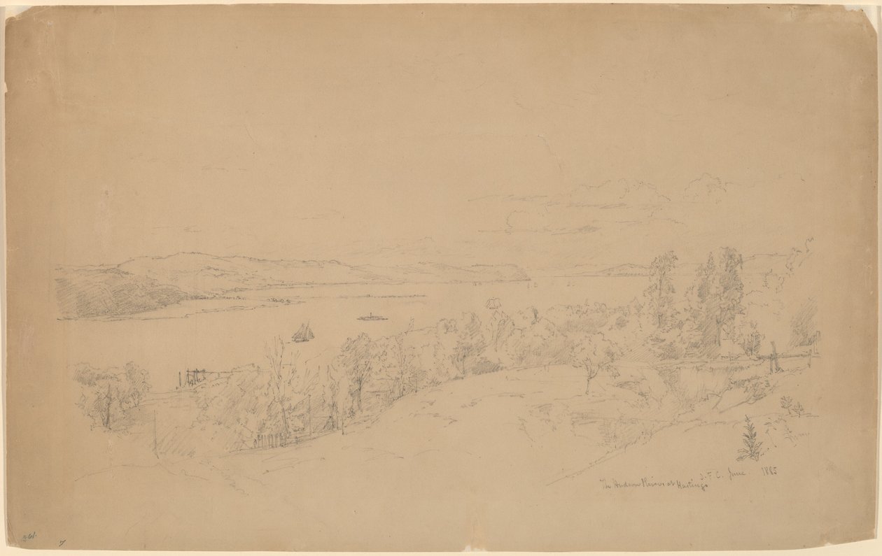 Le fleuve Hudson à Hastings - Jasper Francis Cropsey