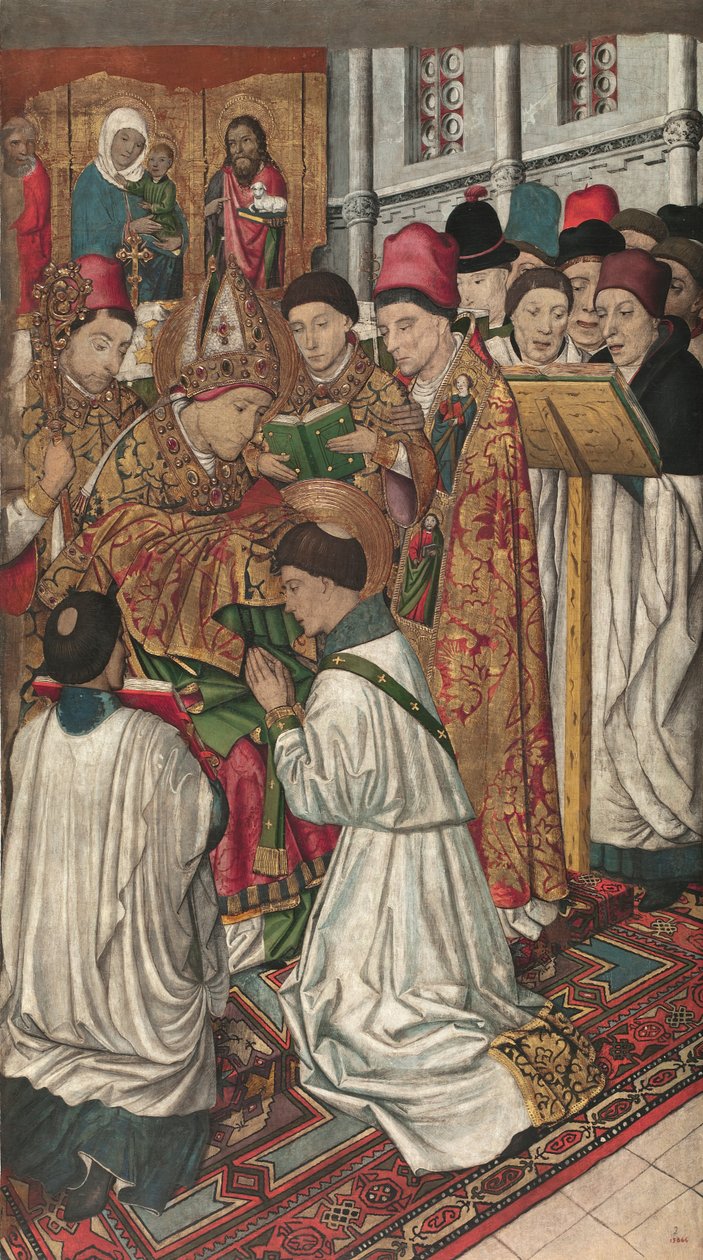 Saint Vincent ordonné par Saint Valerius - Jaume Huguet