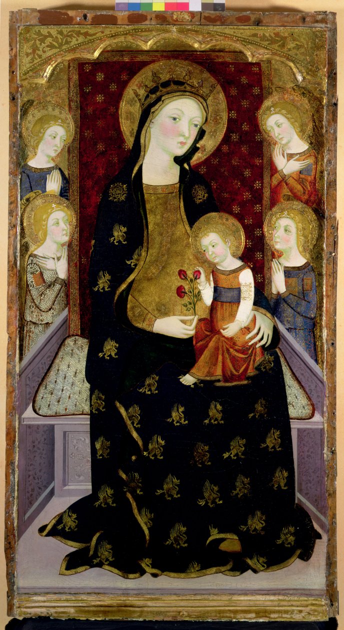 Madone et Enfant avec des anges, 1360 - Jaume Serra