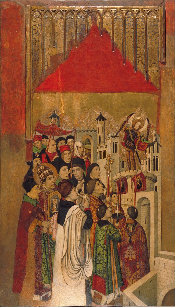Apparition de Saint Michel au Château Saint-Ange - Jaume Huguet