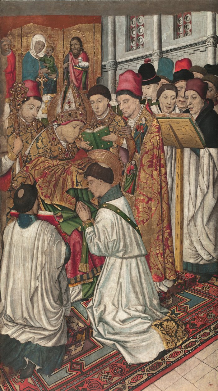 Saint Vincent ordonné par Saint Valérius - Jaume Huguet
