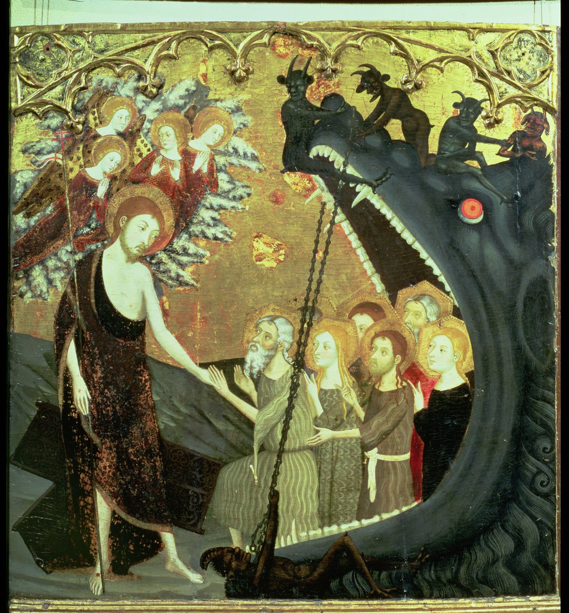 Panneau de la Descente aux Limbes, du retable du couvent du Saint-Sépulcre, Saragosse - Jaume Serra