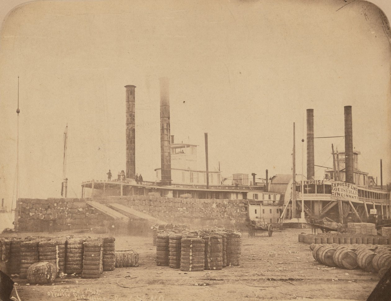 Le vapeur Magnolia au port de la Nouvelle-Orléans, 1858-1861 (photo) - Jay Dearborn Edwards