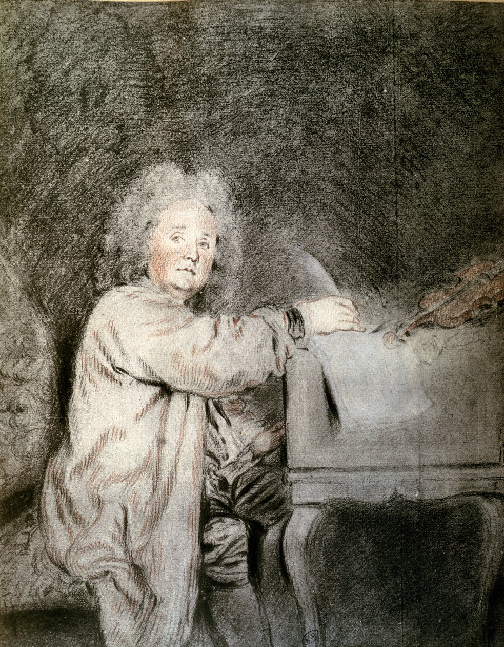 Jean-Ferry Rebel (1666-1747), vers 1715 - Jean Antoine Watteau