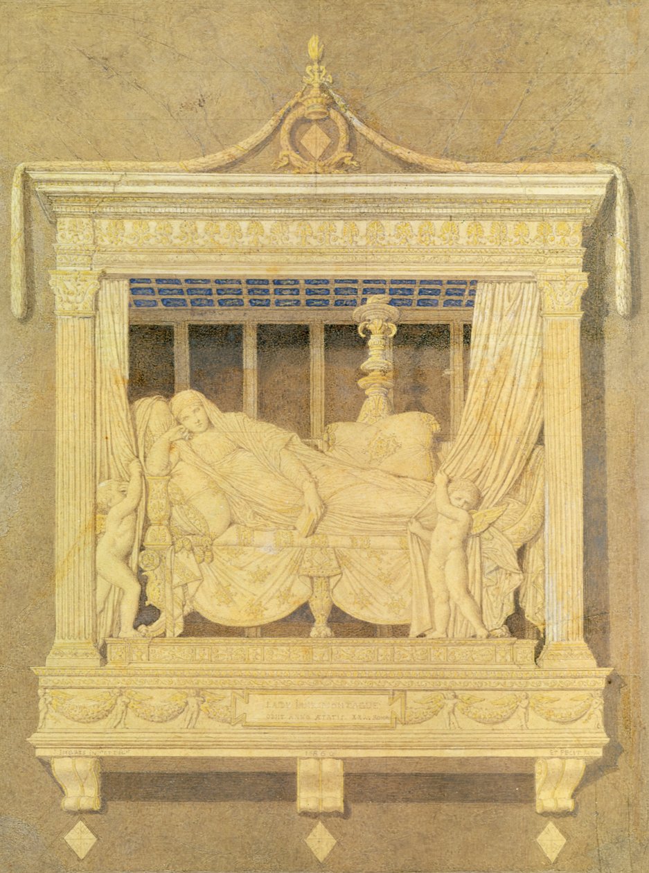 Projet pour le tombeau de Lady Montague, 1860 - Jean Auguste Dominique Ingres