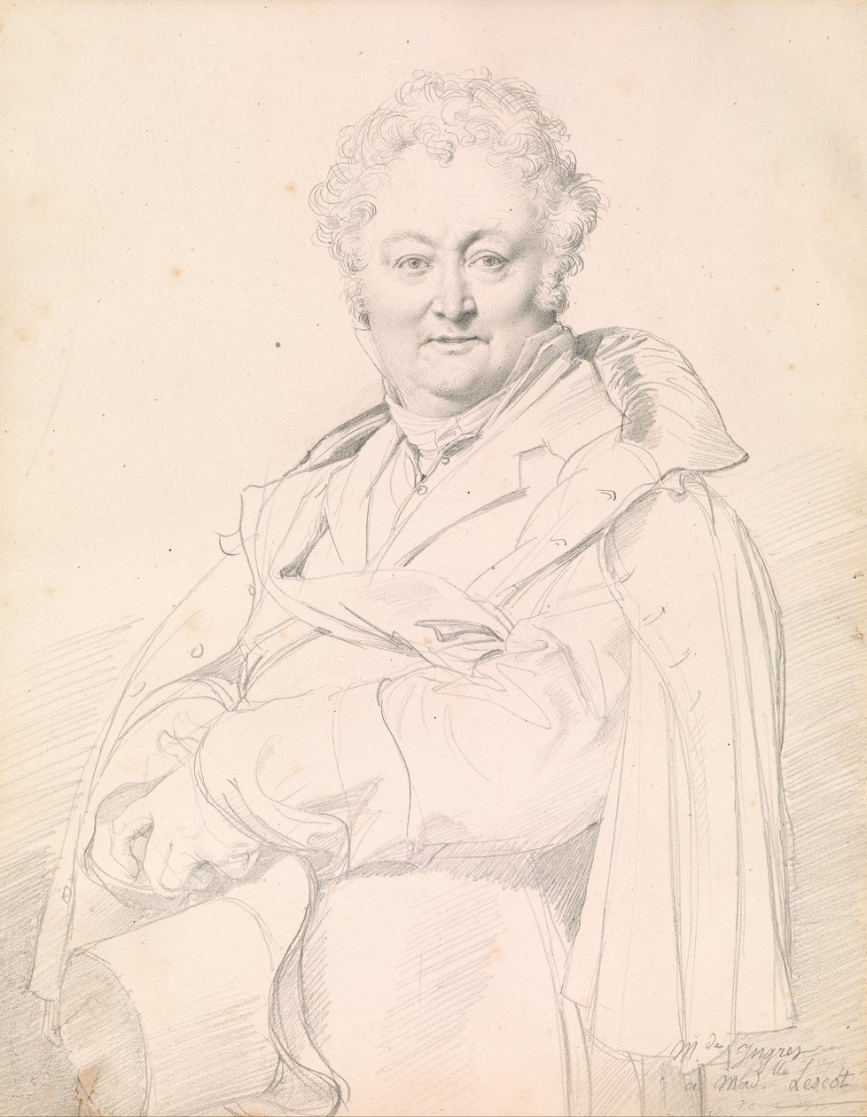 Portrait de Guillaume Guillon-Lethière - Jean Auguste Dominique Ingres